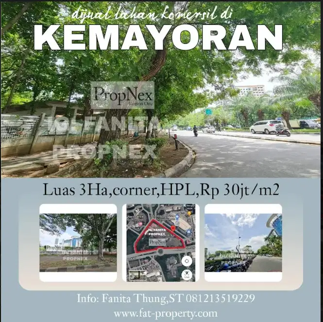 Super strategis Dijual lahan komersil di jantungnya ibukota DKI Jakart