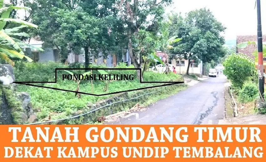 Tanah HM Tembalang UNDIP Semarang_Gondang Timur,Ada sumur Artetis +65m