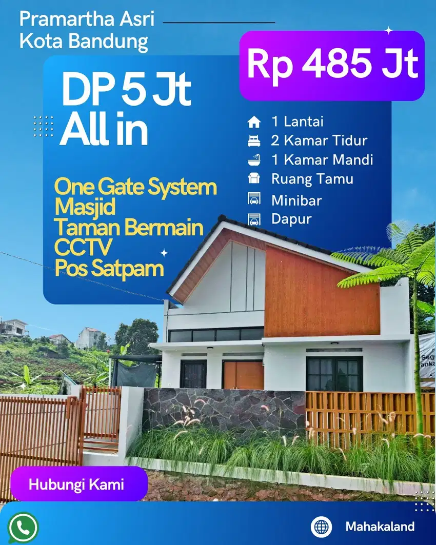 Rumah di kota bandung jatihandap sudah shm dkt gedung sate dan braga