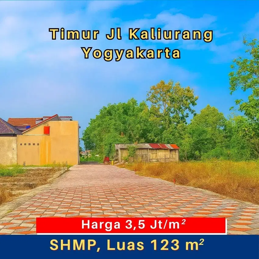 Tanah Ringroad Utara Jogja 1Km Dari Jl Kaliurang SHM Pekarangan