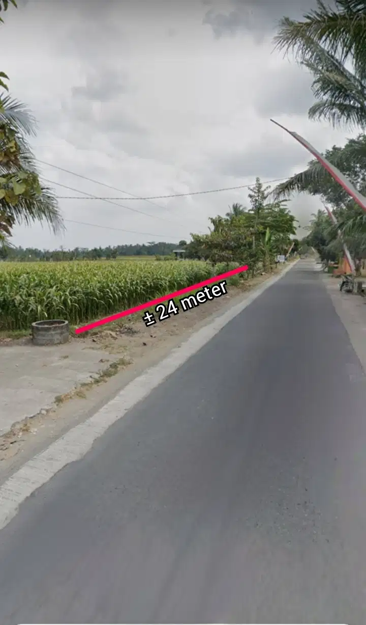 JUAL TANAH SAWAH DEKAT SPBU BANGSRI BLITAR