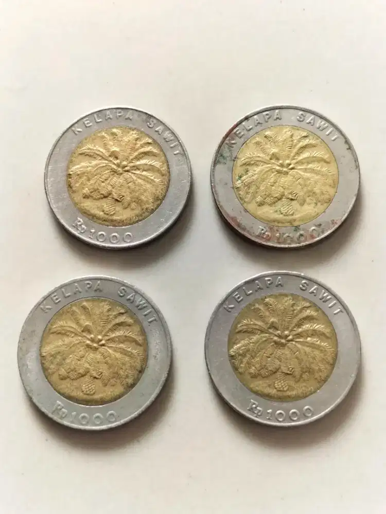 4 Keping Uang Koin Kelapa Sawit