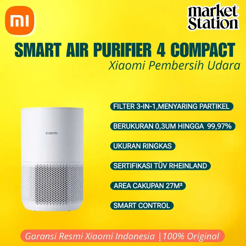 XIAOMI AIR PURIFIER 4 COMPACT PEMBERSIH UDARA GARANSI RESMI