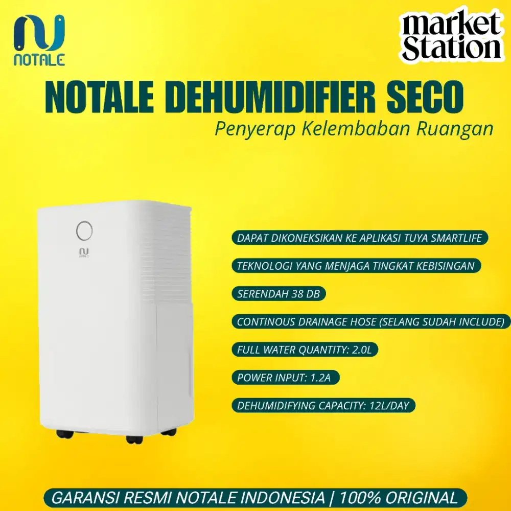 NOTALE DEHUMIDIFIER SECO SERAP LEMBAB GARANSI RESMI