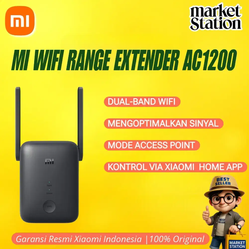 XIAOMI WIFI EXTENDER AC1200 GARANSI RESMI