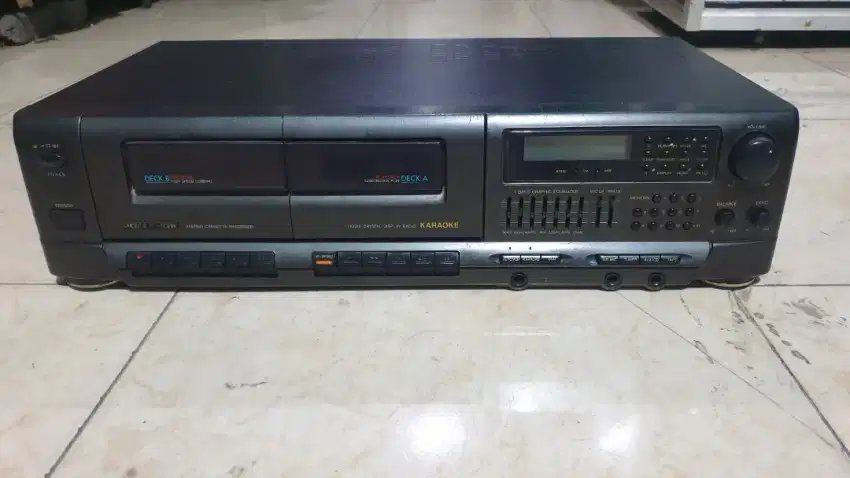 Tape deck polytron bb 652k amplifier karaoke radio kaset aux second