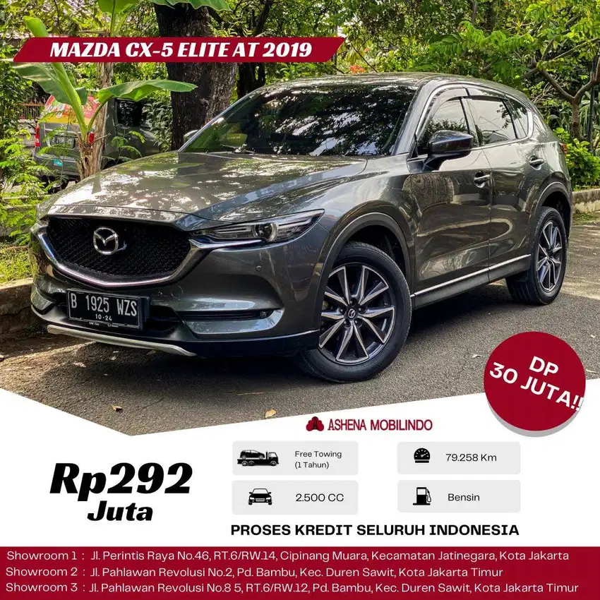 Mazda Cx-5 Elite AT 2019 grey DP 20jt Cash Atau Kredit Terbaik SeOLX!