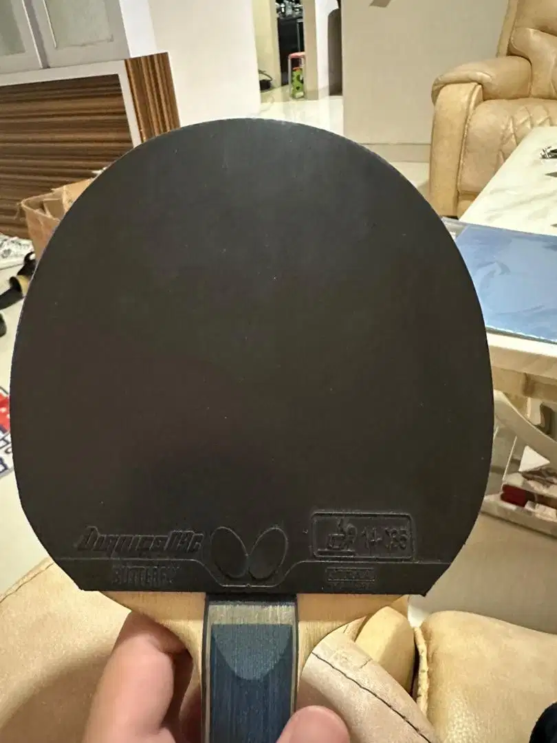 Bet Pingpong Timoboll CAF Plus Karet Hitam Dignics 09c