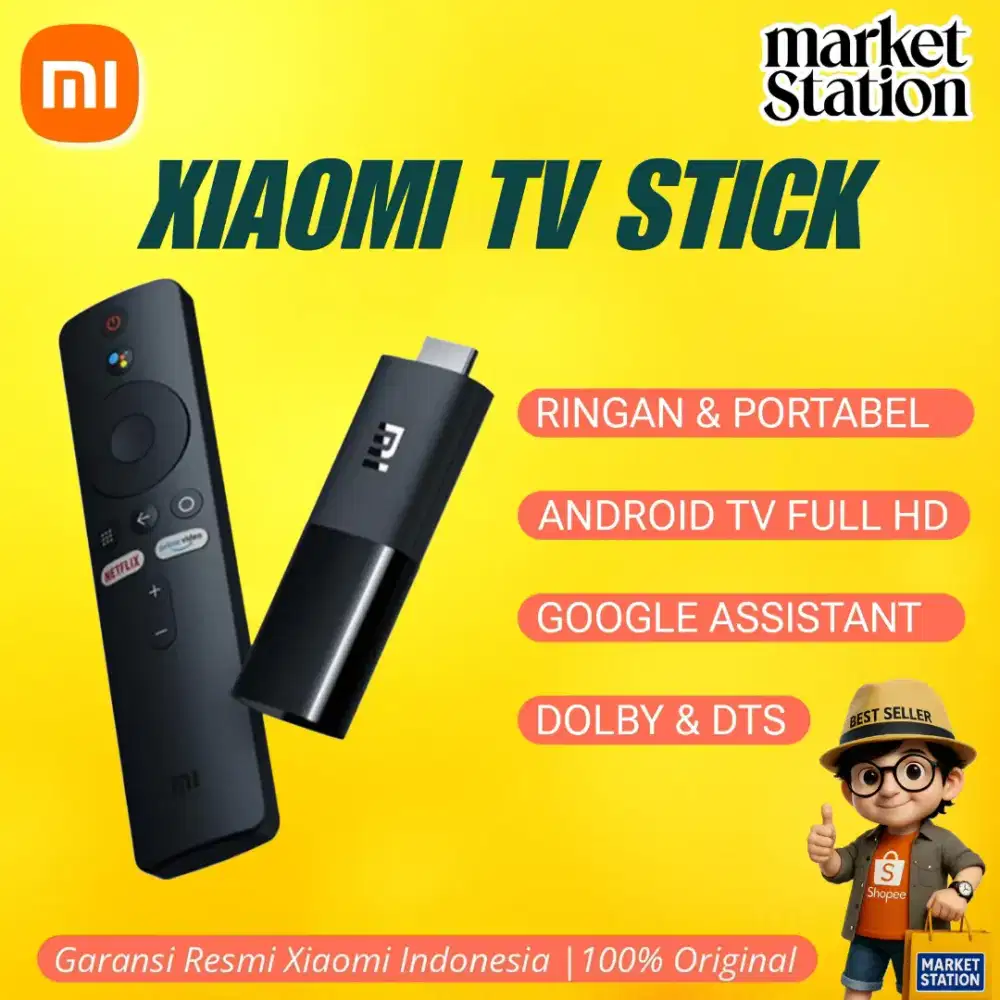 XIAOMI MI TV STICK FHD YOUTUBE NETFLIX GARANSI RESMI