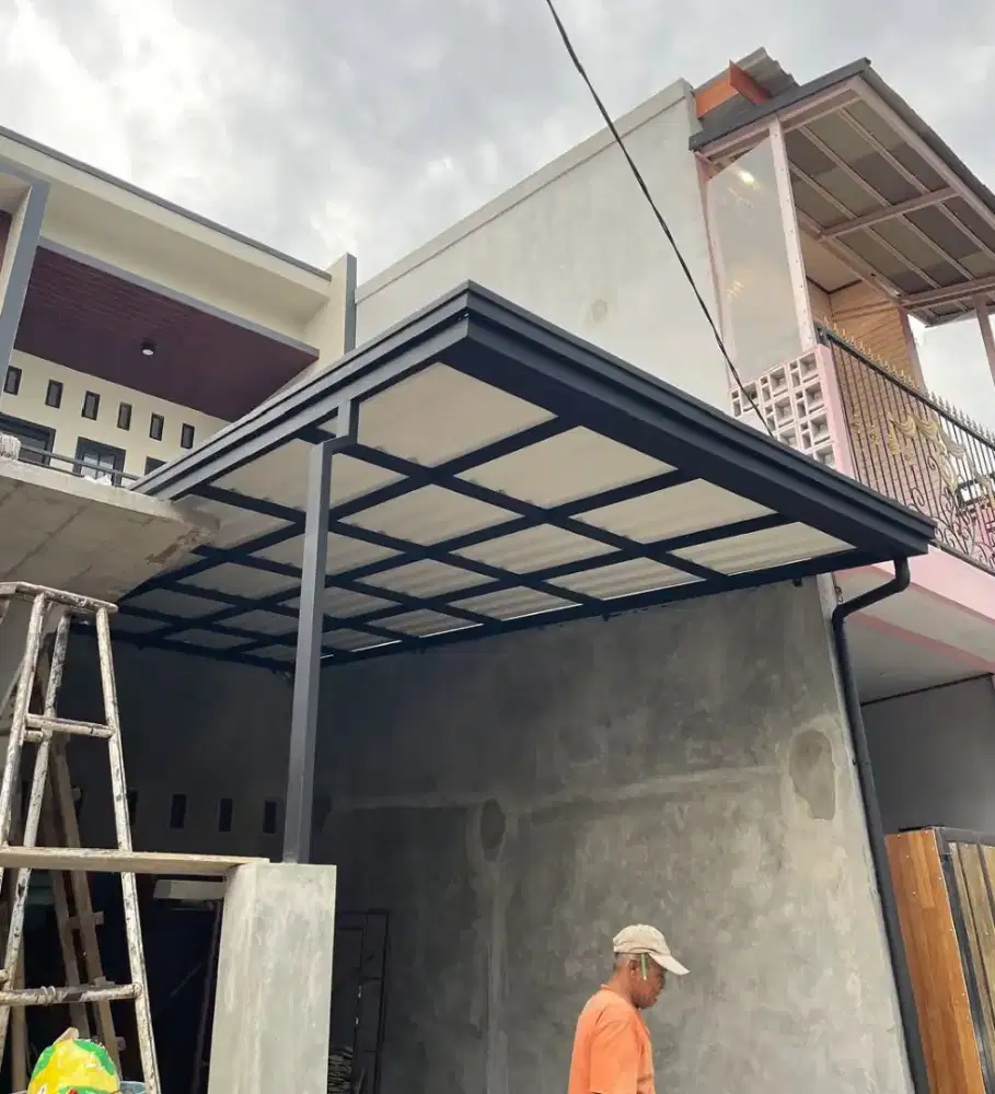 Kanopi carpot atap alderon RS plus talang air profil