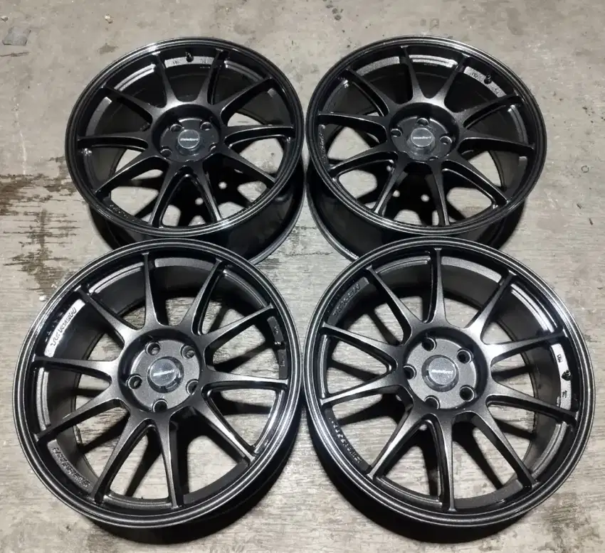 Velg ring 18 wedssport TC105N Lebar 8,5 rata et38 pcd 5x114 pnp 5x112
