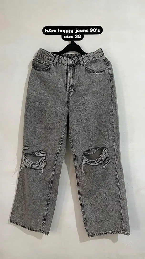 Celana H&M baggy wide 90's