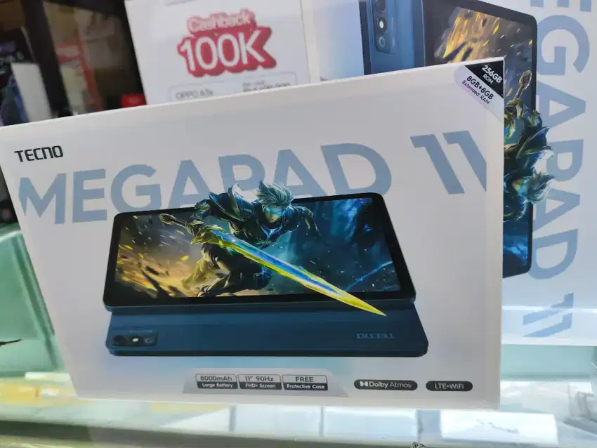 Tablet Tecno Megapad 11 4G LTE 8GB/256GB,Baru,Segel BoxGaransiOriginal
