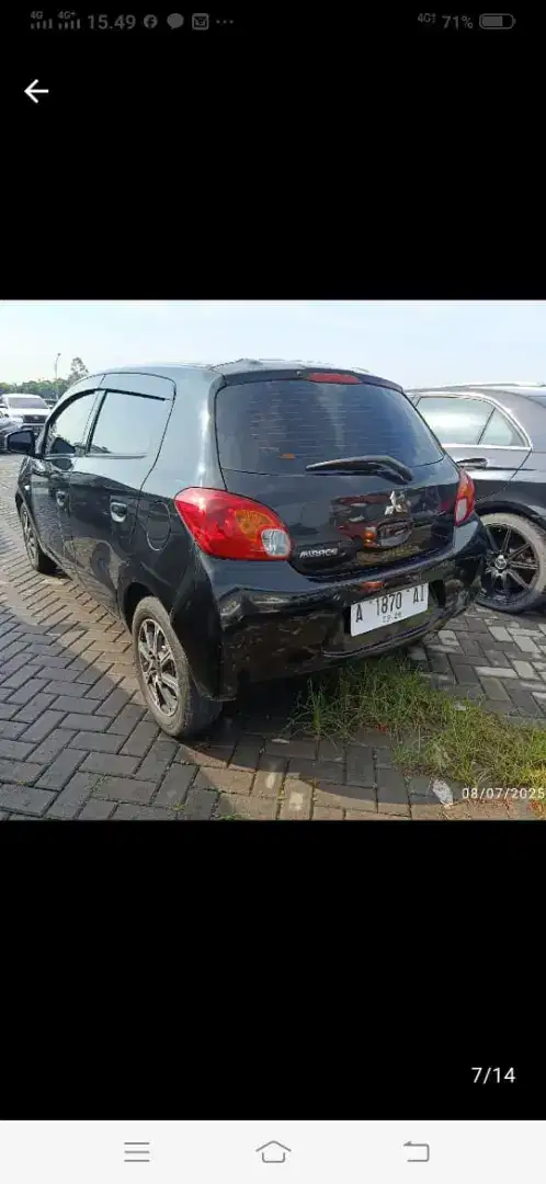 Mitsubishi Mirage MT 1,2 tahun 2012