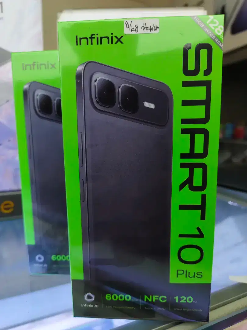 Infinix Smart 10 Plus 8GB+8GB/128GB,Baru,Segel Box,Original