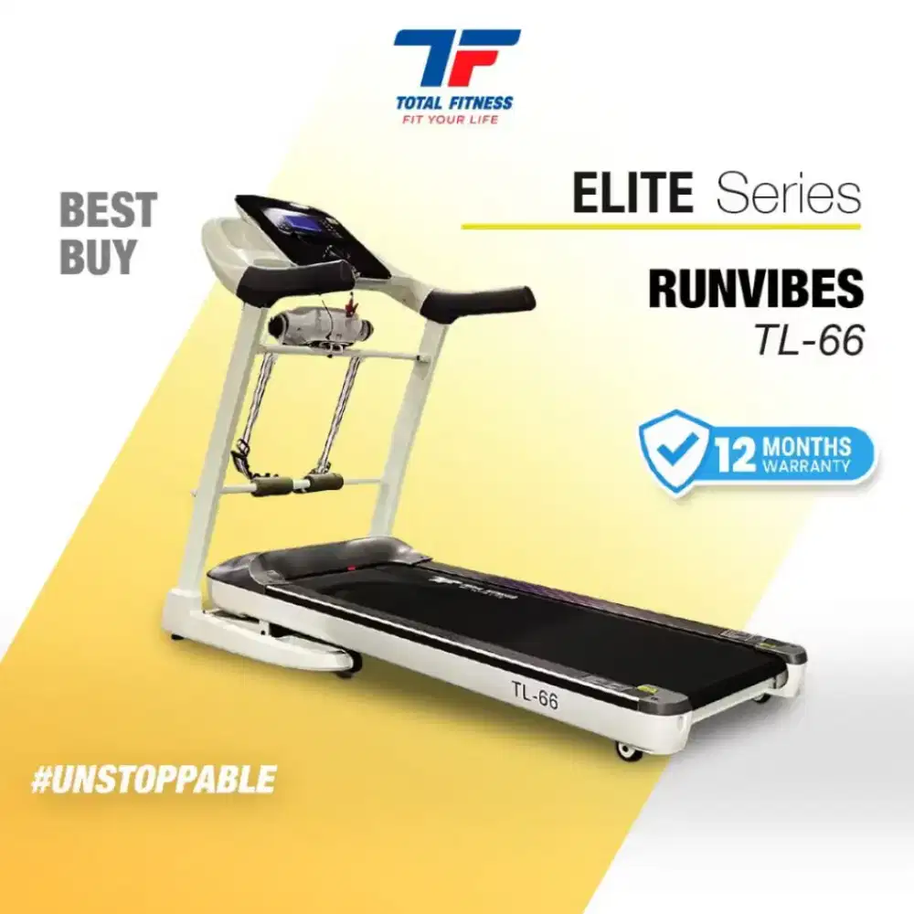Treadmil Elektrik Automatic Inclind TL 66 listrik gym