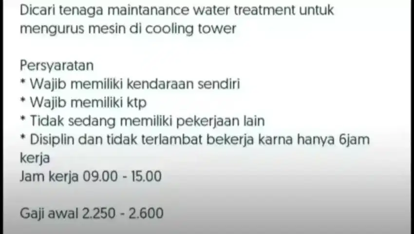 Dicari tenaga untuk di nusa dua