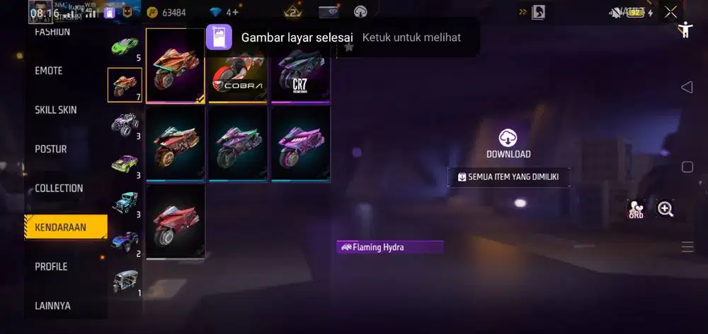 Jual akun free fire 600ribu