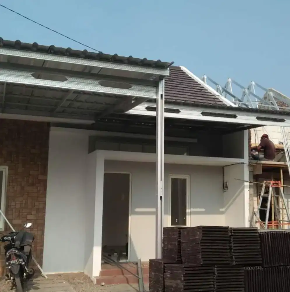 Kanopi rangka galvalum atap spandek