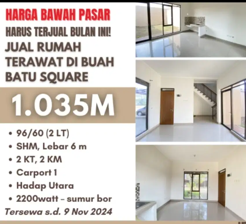 Termurah Rumah minimalis 2 lantai buah bati square bandung
