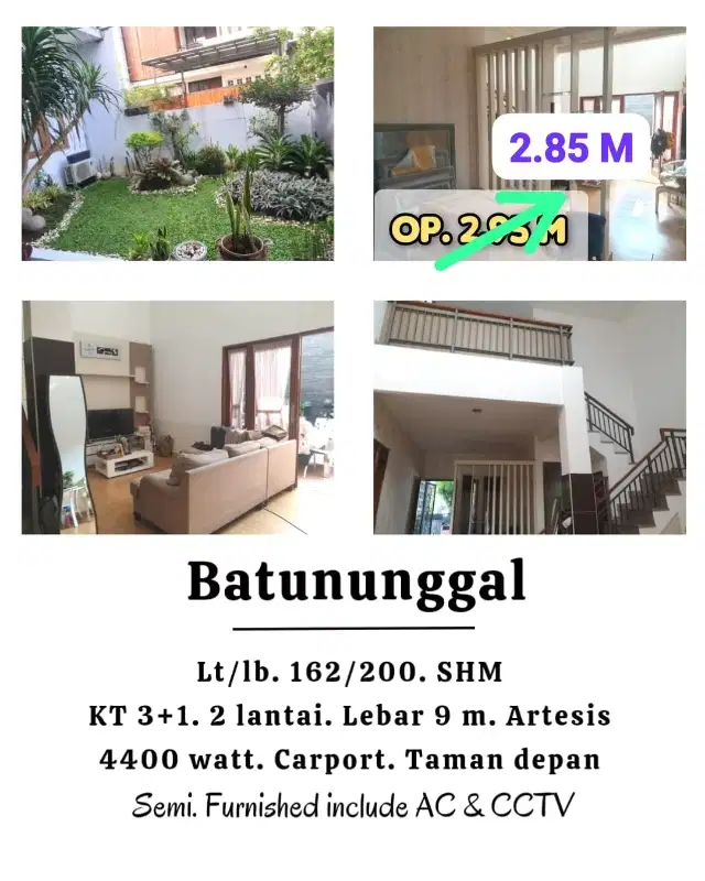 termurah  rumah lux batununggal indah bandung tengah
