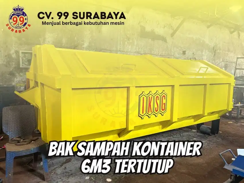 Bak Kontainer Sampah Tertutup dan Terbuka 2M3, 4M3, 6M3, 10M3, 12M3