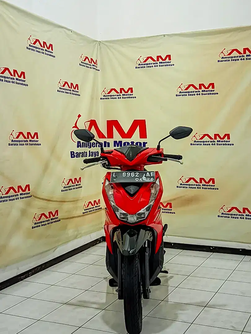 Honda Beat CBS Tahun 2021 warna merah hitam