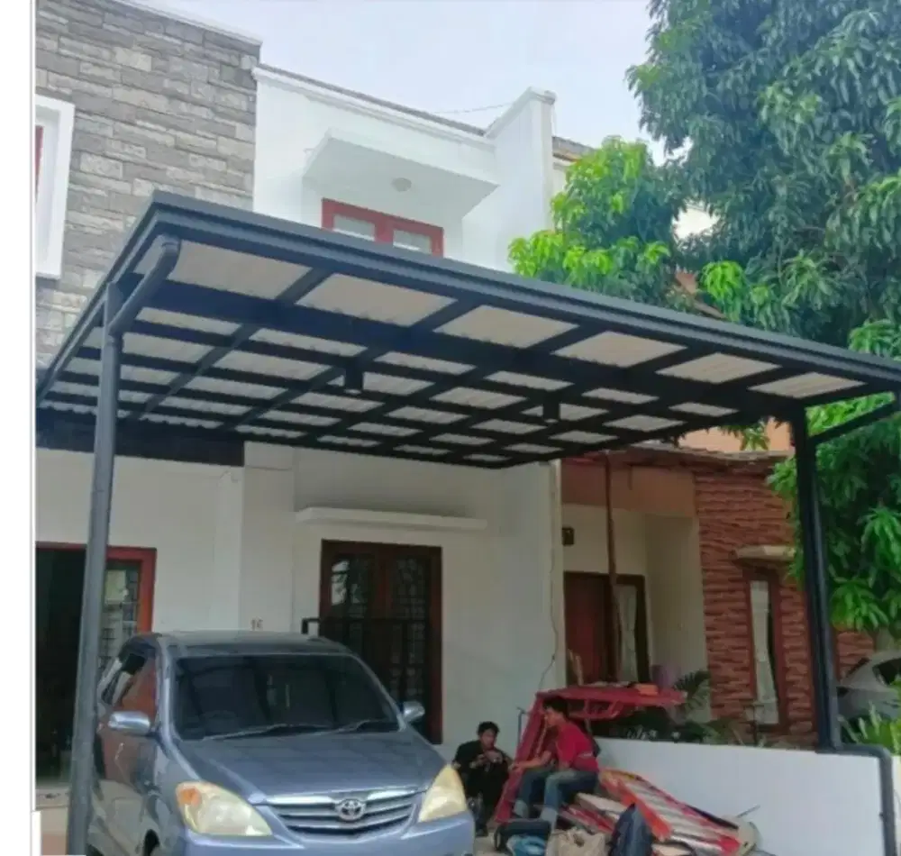 Kanopi besi holllo galfanis atap alderon singgel