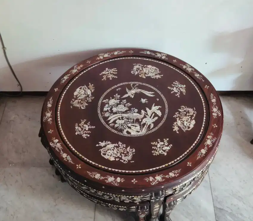 Meja mutiara antik handmade ori china