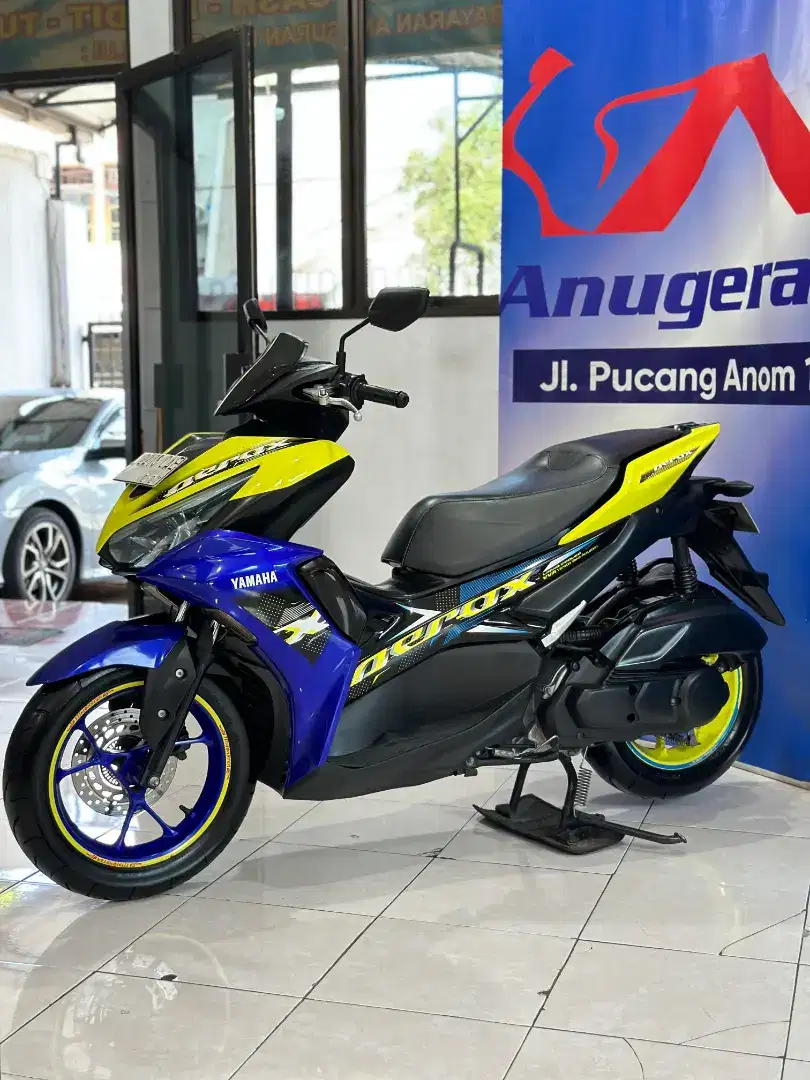 Yamaha Aerox standar 155cc Th'. 2022 km 7Rb Anugerah Motor Pucang