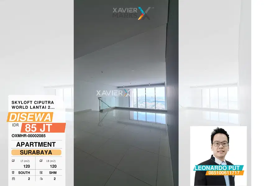 skyloft Ciputra World luas 120m2 lantai 26