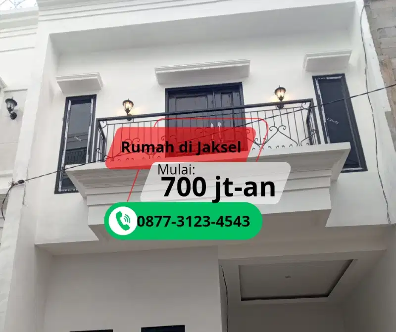 Rumah 2 Lantai + Rooftop Jagakarsa – Promo Cash 875 Juta Only