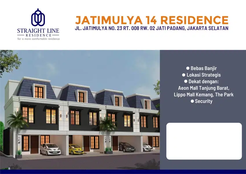 Dijual Rumah di JATIMULYA 14 RESIDENCE di Jakarta Selatan