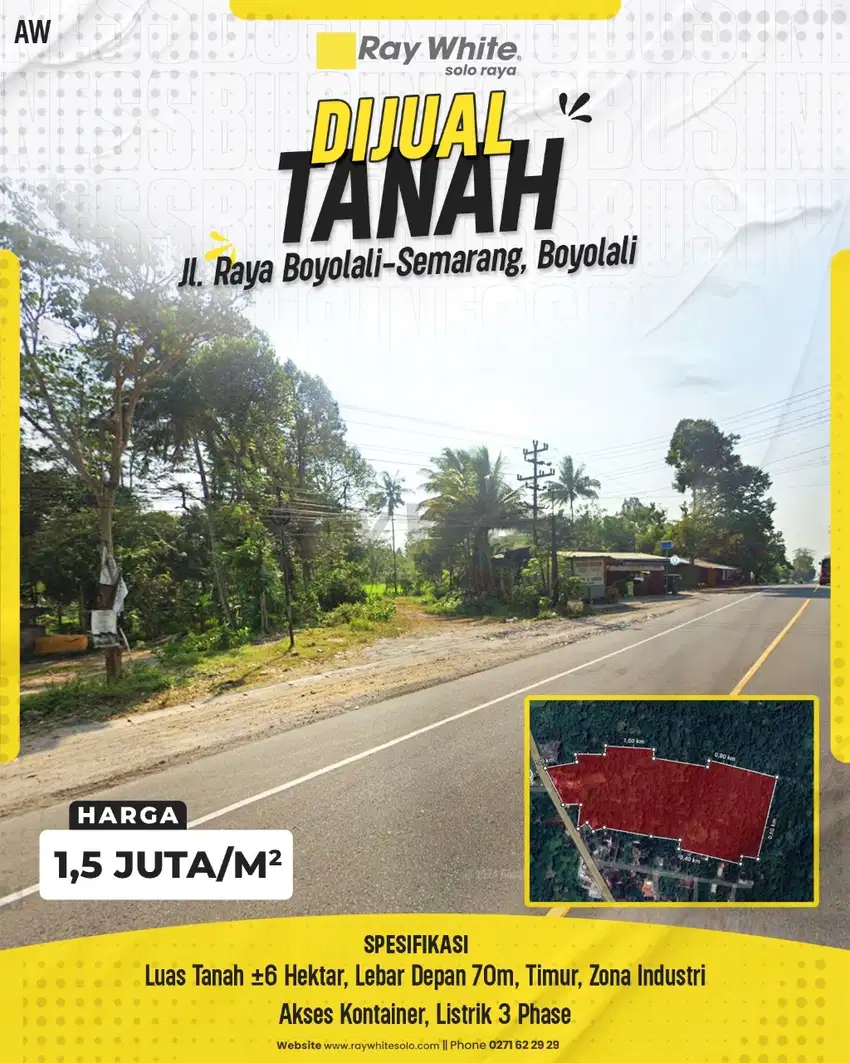 TANAH ZONA INDUSTRI BOYOLALI