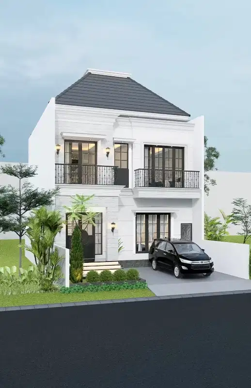 rumah elite carport 2 mobil di perum elite araya golf