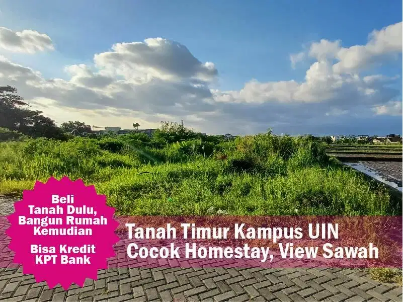 Tanah Area Kampus UIN Jogja, Cocok Dibangun Homestay Eksklusif