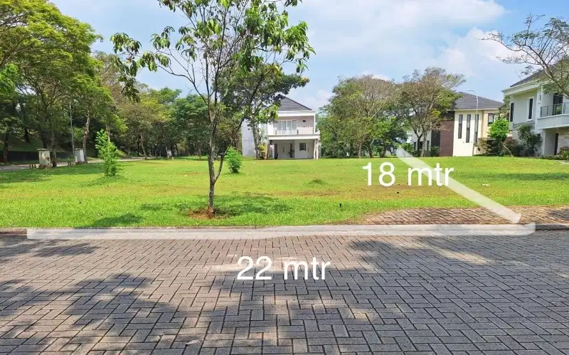 Kavling Murah hadap timur laut 396m² di Foresta Bsd City