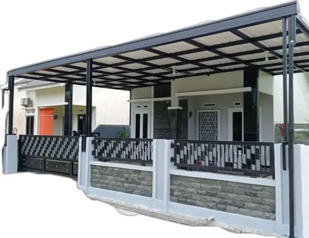 Bengkel las Lampung tralis kanopi pintu pagar gerbang tangga