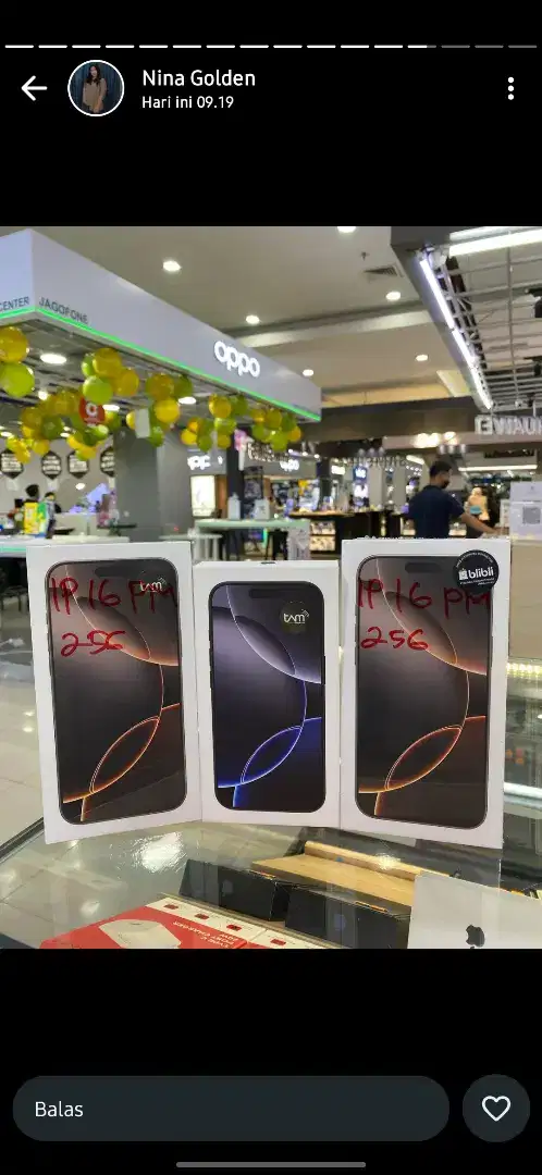 Iphone 16 pm 256