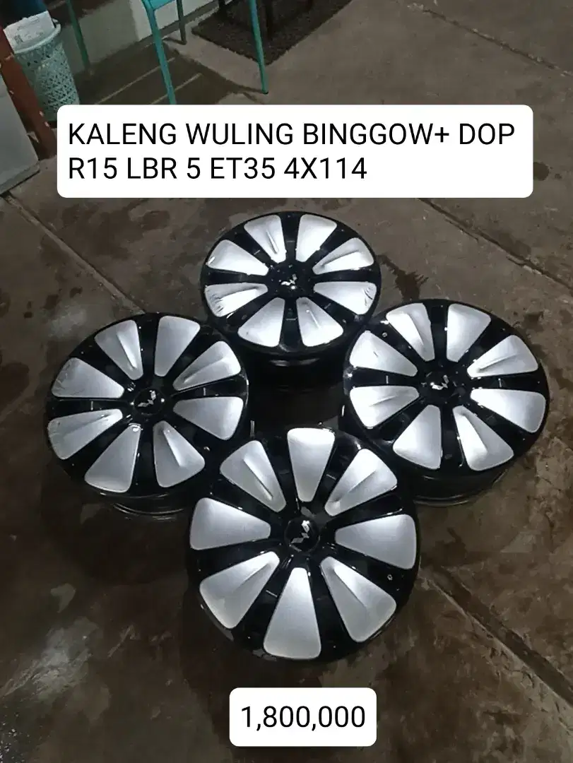 KALENG BINGGOW + DOP R15 LBR 5 ET35 4x114