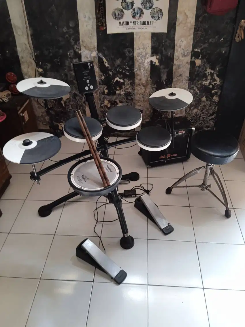 Drum elektrik lengkap ampli dan kursi