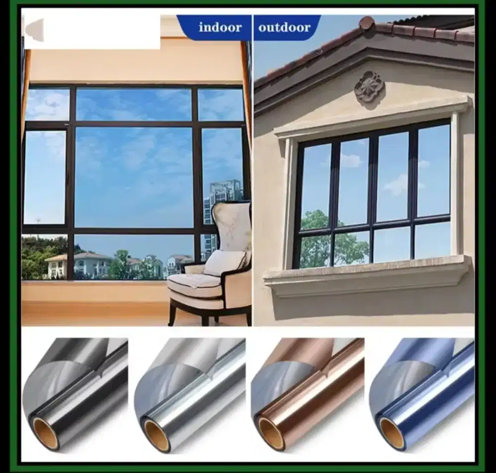 Jasa pasang kaca film one way mirror kaca film jendela kaca film warna