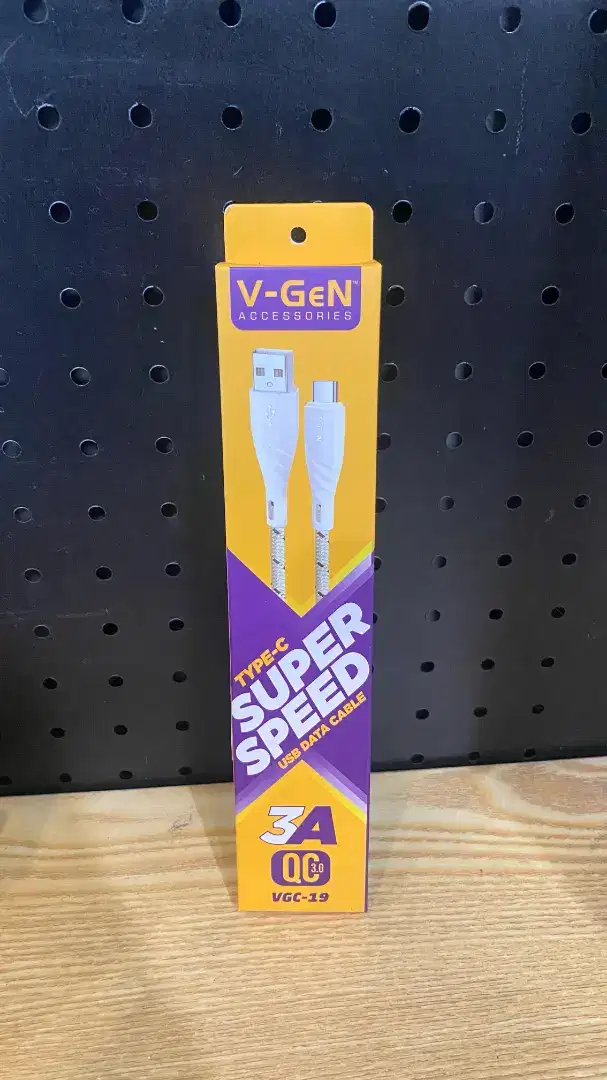Kabel Data Type-C V-GeN VGC-19 Fast Charging 3A