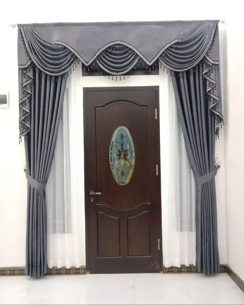Cod Tirai Gorden Jendela Gordyn Mewah Hordeng Model Terbaru Murah
