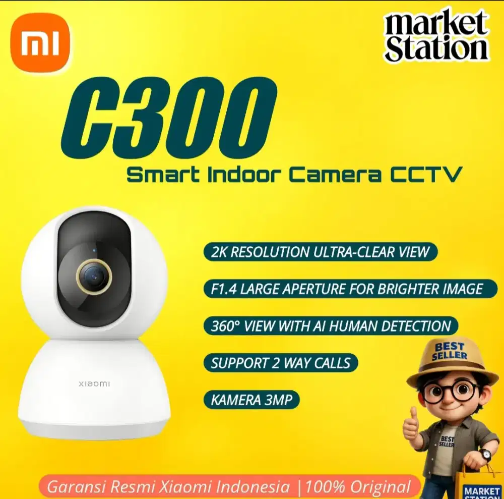 XIAOMI CCTV CAMERA C300 NEW GARANSI RESMI XIAOMI INDONESIA