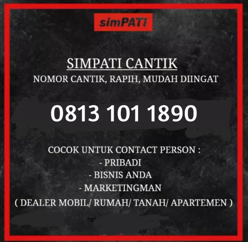 Nomor Cantik Simpati 11 digit Langka dari Telkomsel
