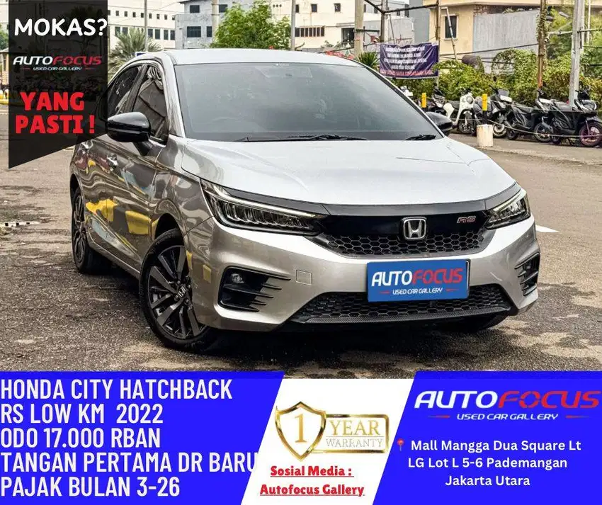 Tdp28JT Honda City 1.5 RS AT HB Hatchback 2022 Abu Silver Metalik