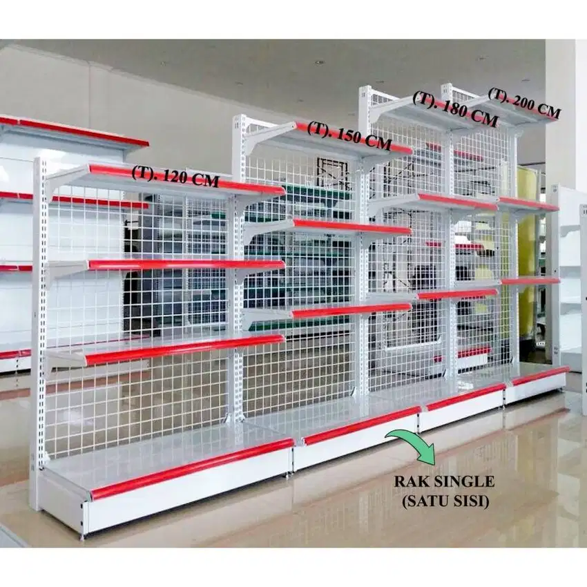 Rak Minimarket Rak Toko Tinggi 120, 150, 180, dan 200 cm