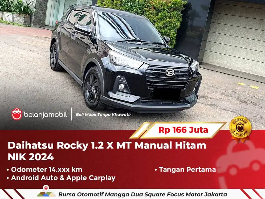 [ LOW KM ] Daihatsu Rocky 1.2 X MT Manual Hitam 2024/2025