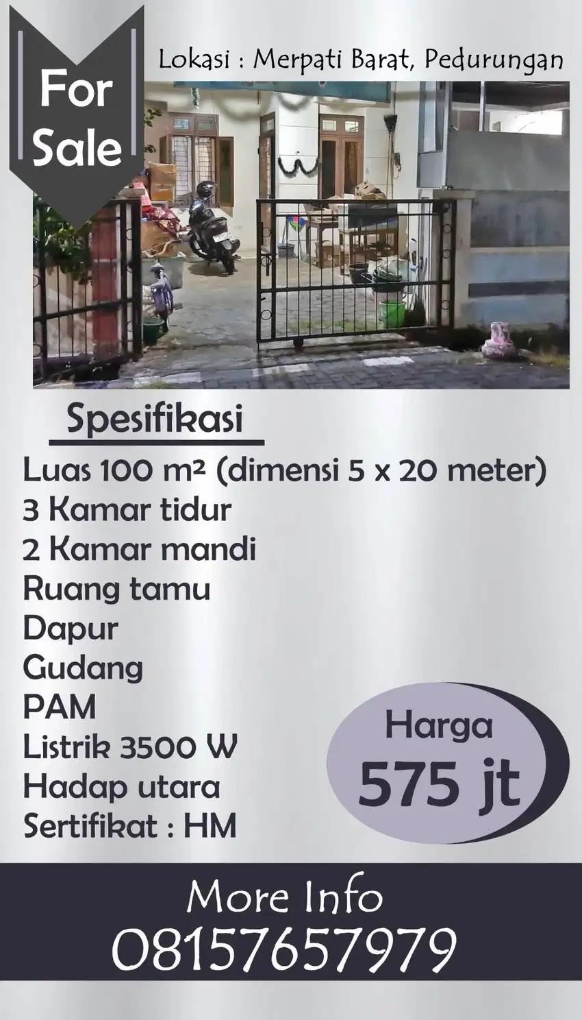 Dijual Cepat BU Rumah di Pedurungan
